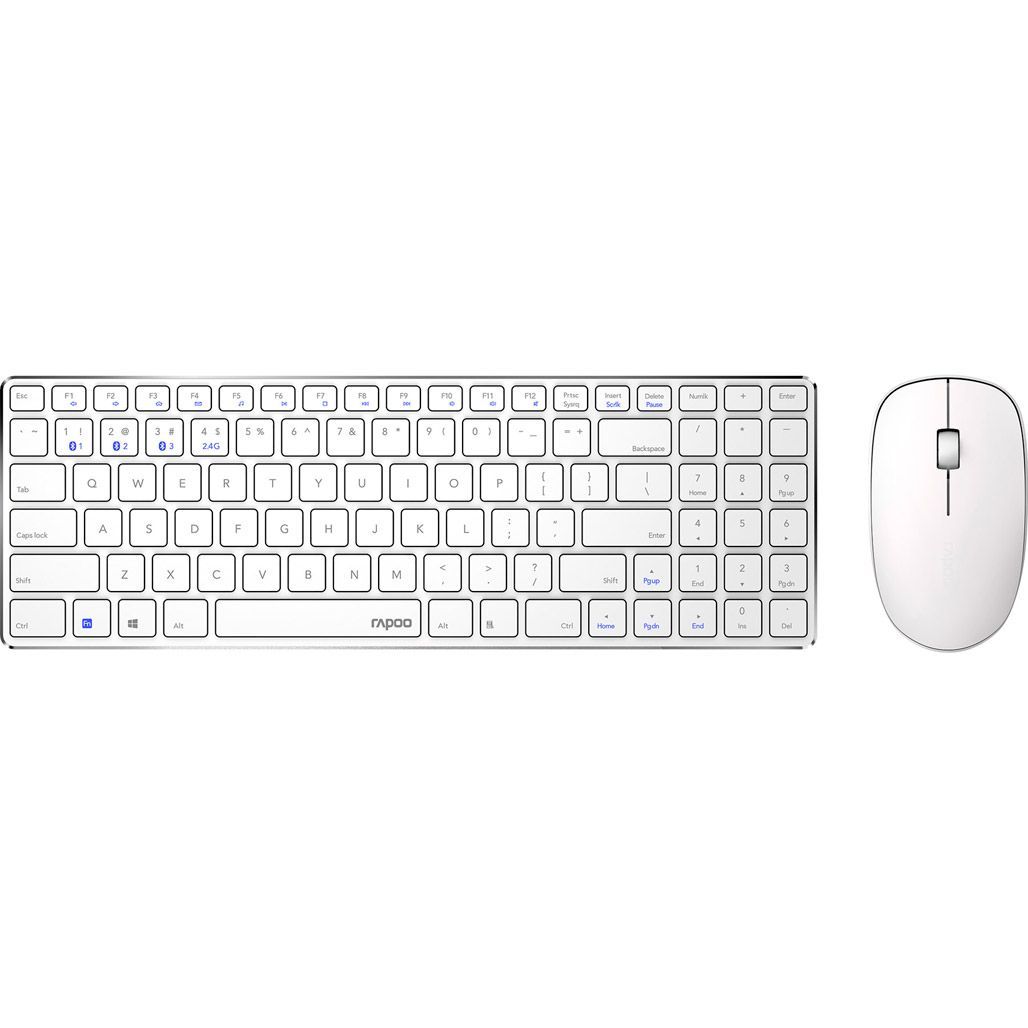 

Комплект (клавіатура + миша) Rapoo 9300M Wireless White