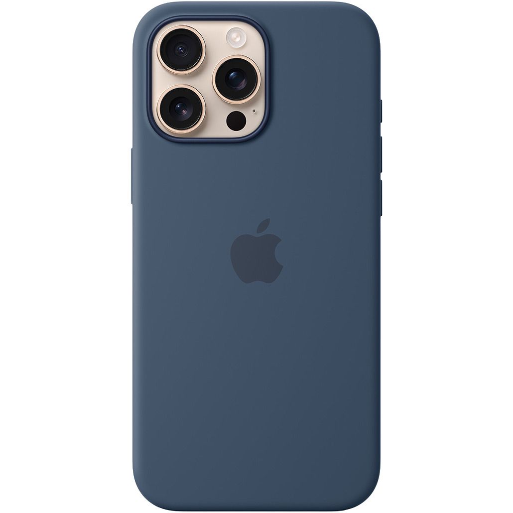 

Чехол Silicone Case with MagSafe для Apple iPhone 16 Pro Max Denim AAA