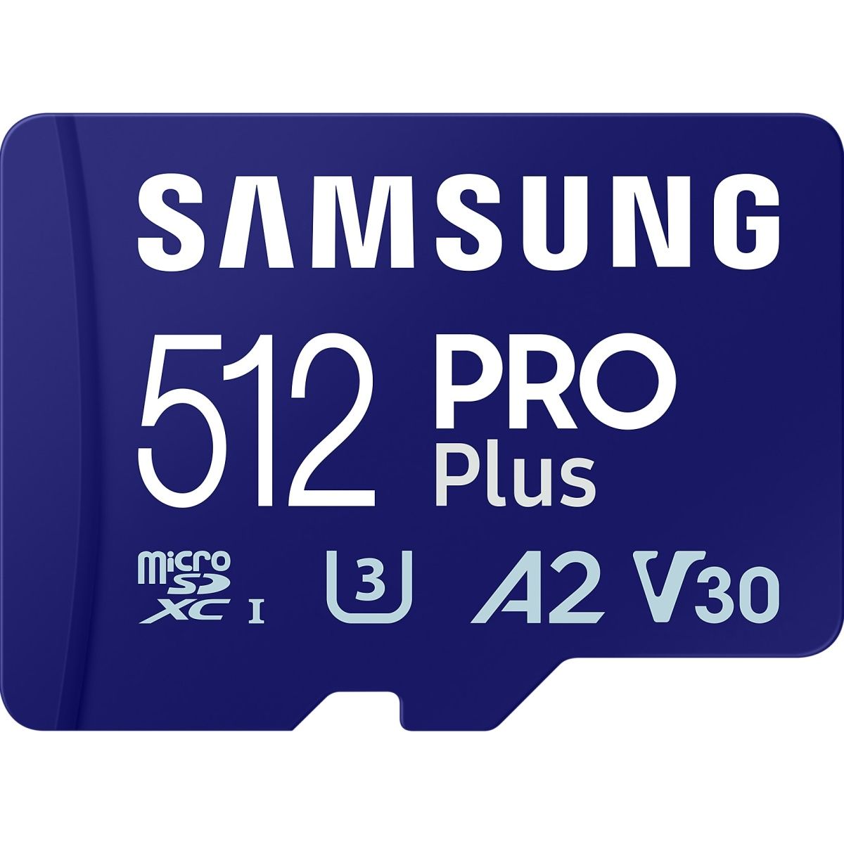 Карта пам`яті Samsung microSDXC 512GB Class 10 UHS-I U3 V30 A2 PRO Plus + SD Adapter (MB-MD512SA)