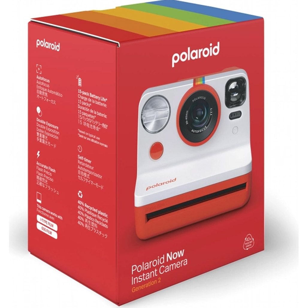 Фотокамера моментального друку Polaroid Now Gen 2 Red (009074)