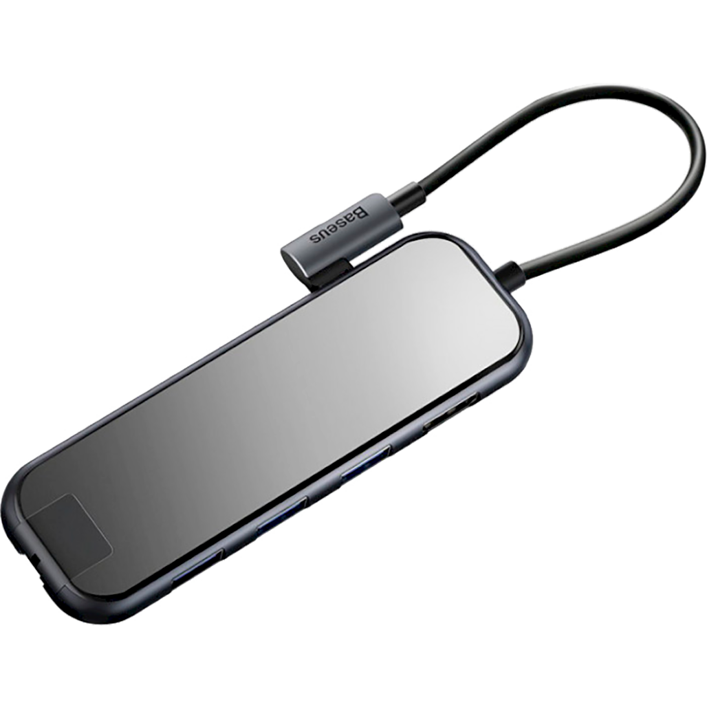 

USB-хаб Baseus Mirror Series Multifunctional Hub Deep Gray (CAHUB-DZ0G) [73049]