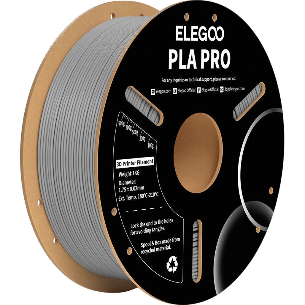 

Филамент для 3D-принтеров Elegoo PLA PRO 1kg Gray (50.203.0195)