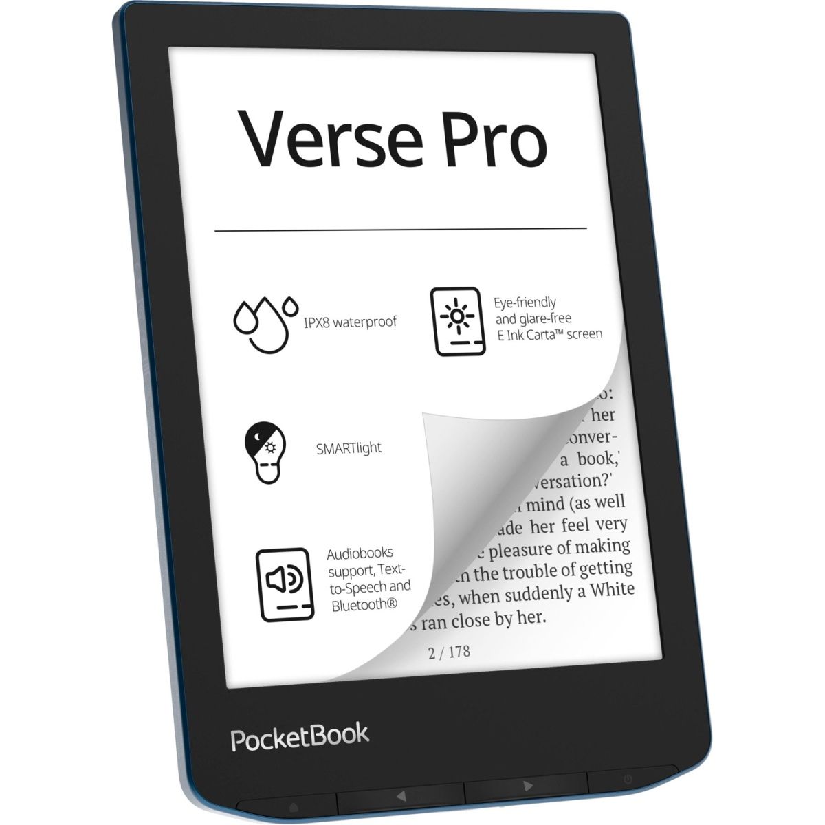 Електронна книга PocketBook 634 Verse Pro Azure (PB634-A-CIS) 