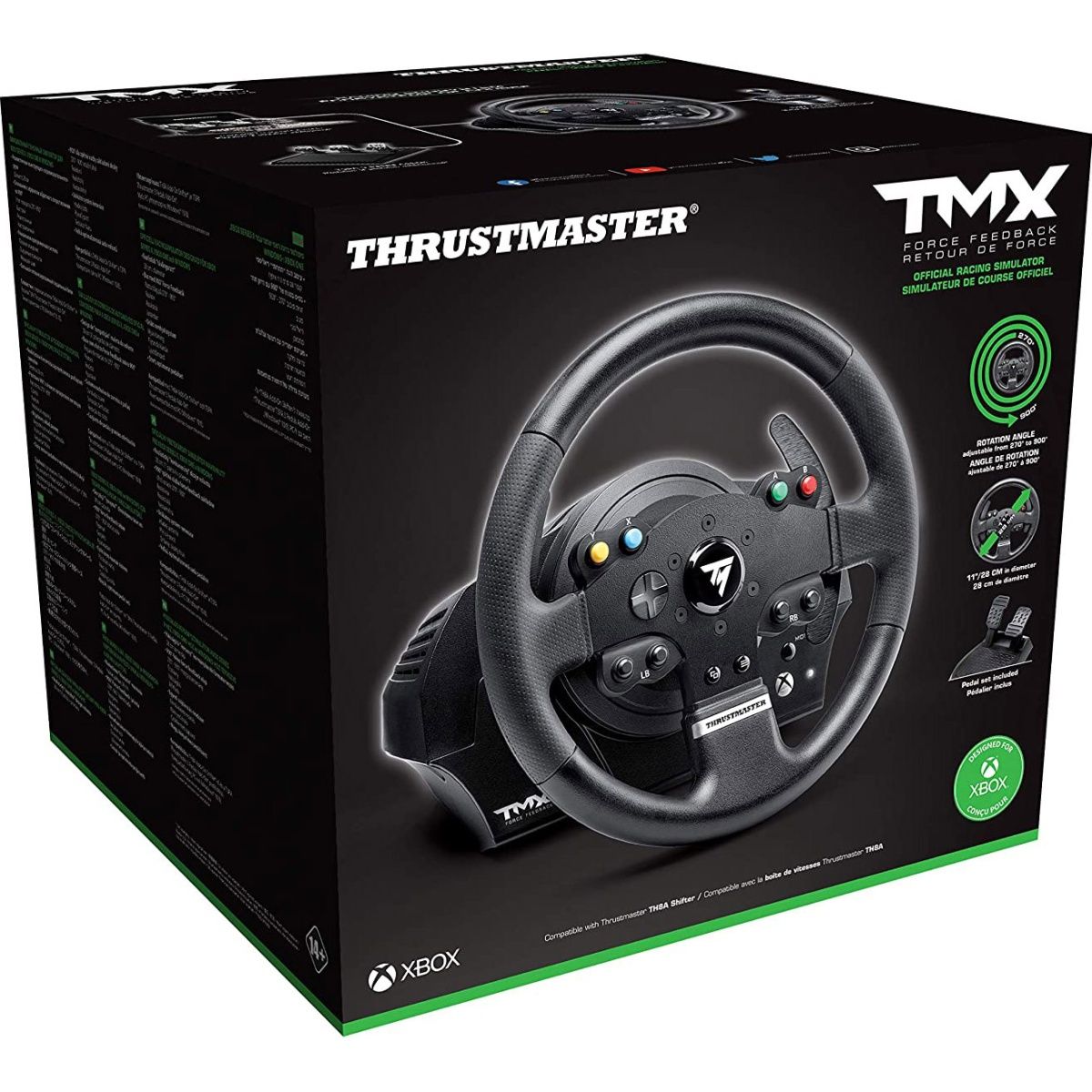Ігрове кермо з педалями Thrustmaster TMX Force Feedback Xbox Series X/S, Xbox One, PC (4460136)