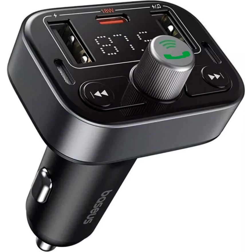 FM-трансмітер Baseus FM Launcher S-09 Pro Black (C10762200113-00) 