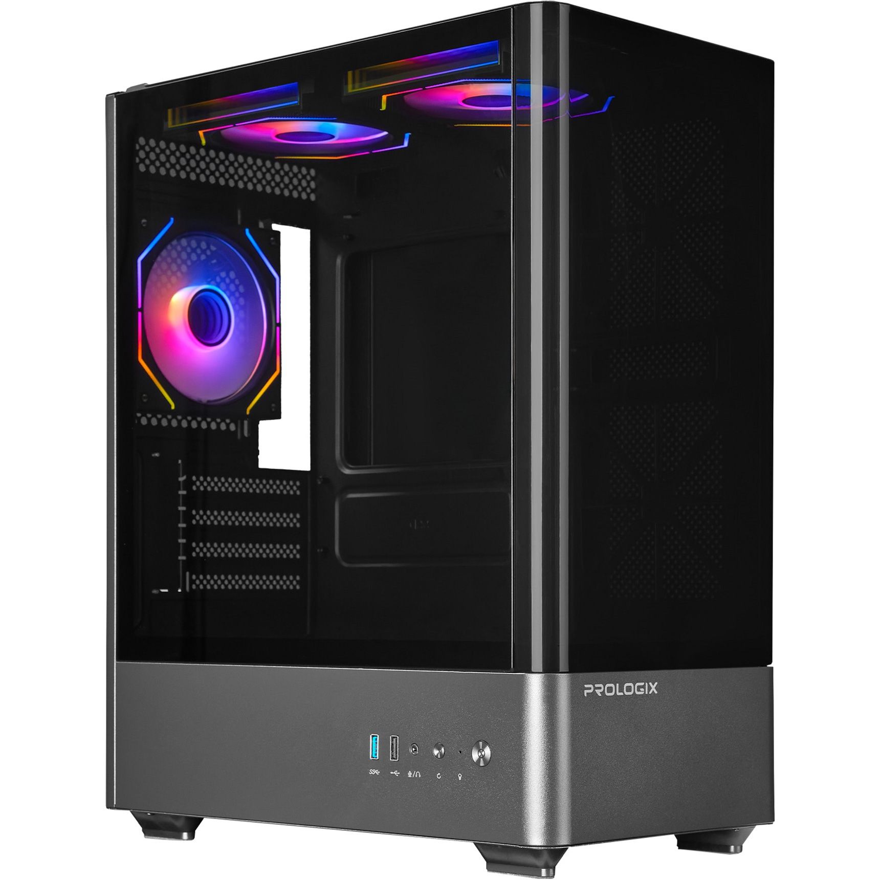 

Корпус Prologix Lumi GM-01AB Glass Black