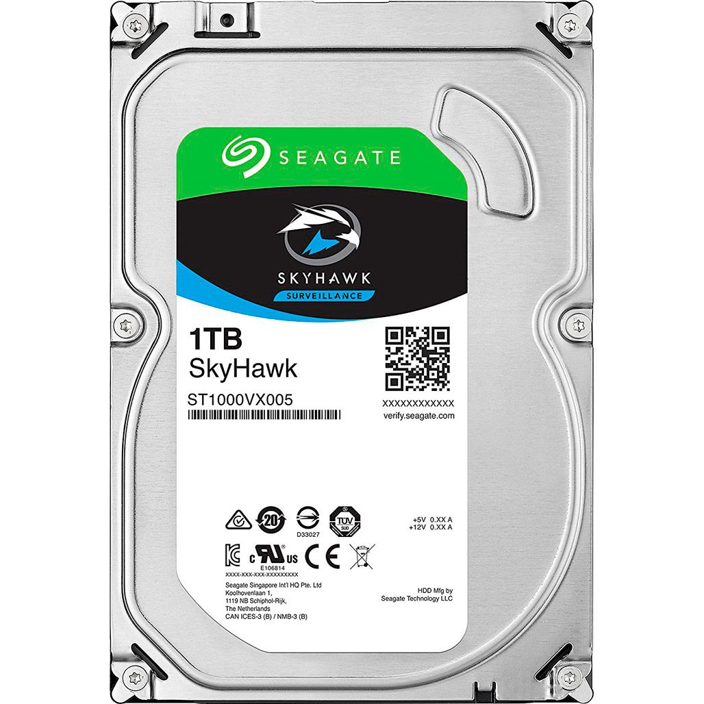 

Жорсткий диск 3.5" Seagate SkyHawk Surveillance 1TB SATA 64MB (ST1000VX005)