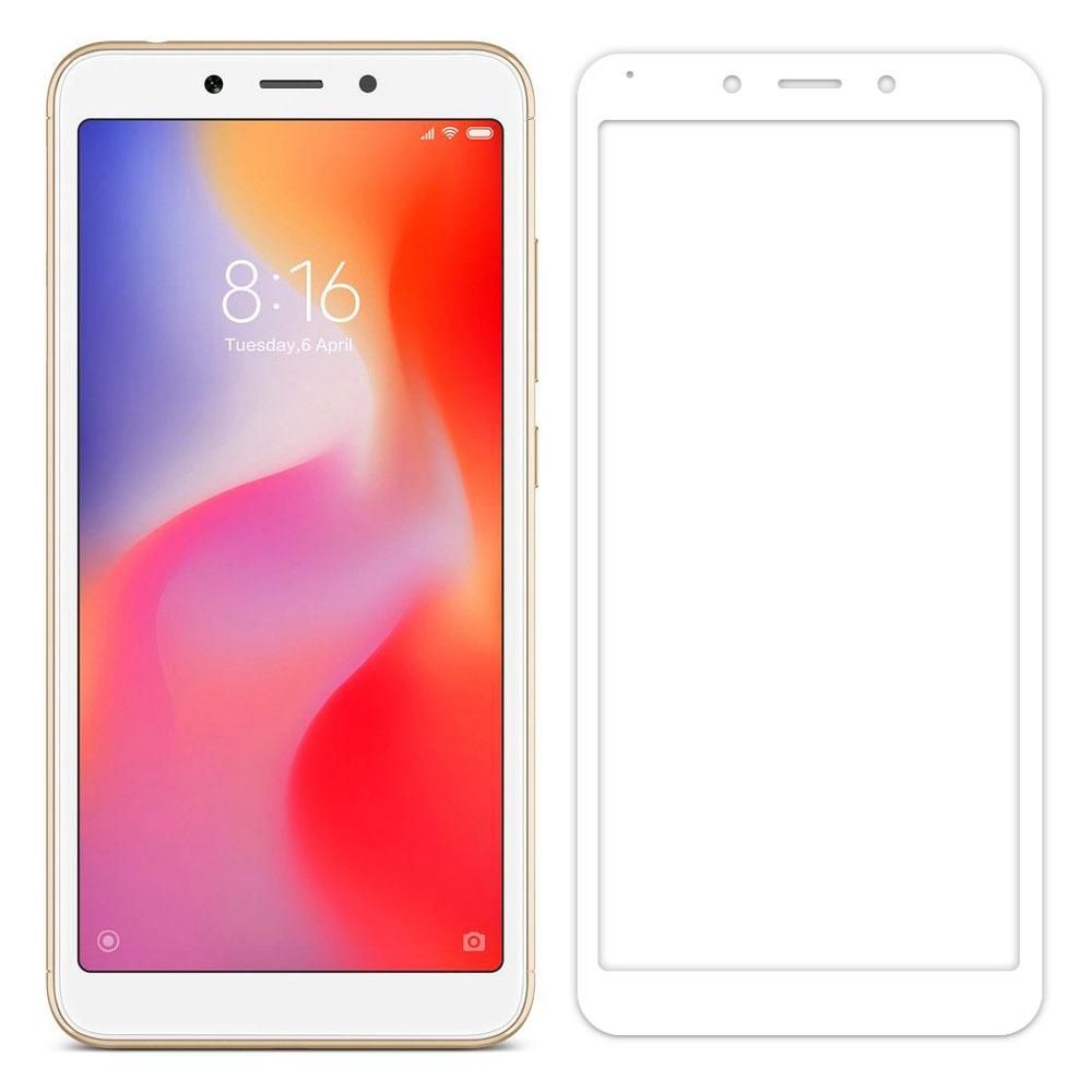 

Защитное стекло iPaky Full Cover Tempered Glass для Xiaomi Redmi 6 (White) [34971], Белый (white)