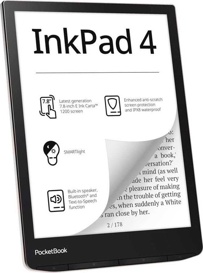 Електронна книга PocketBook 743G InkPad 4 Stundust Silver (PB743G-U-CIS) 