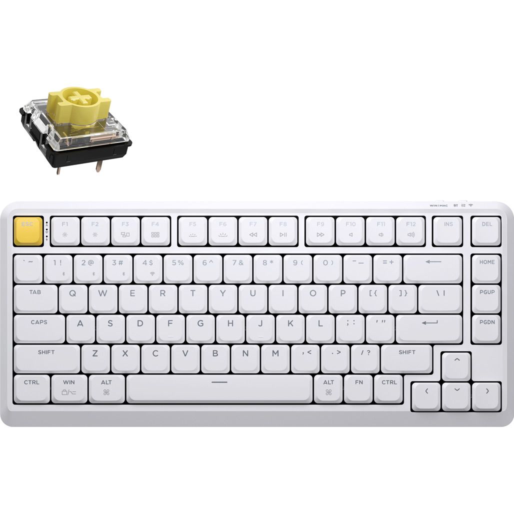 

Клавиатура Keychron J1 82 Key K Pro Banana Switch RGB White (J1-Q4-UA)