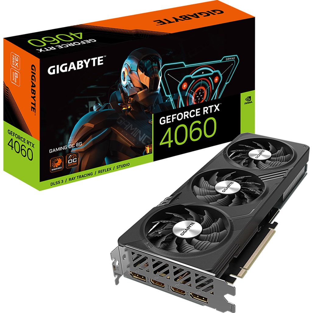 Відеокарта Gigabyte GeForce RTX 4060 Gaming OC 8G (GV-N4060GAMING OC-8GD)
