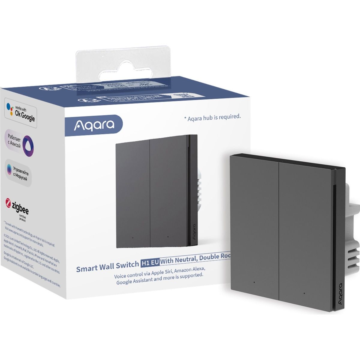Розумний вимикач Aqara H1 WS-EUK04 Gray Global EU 