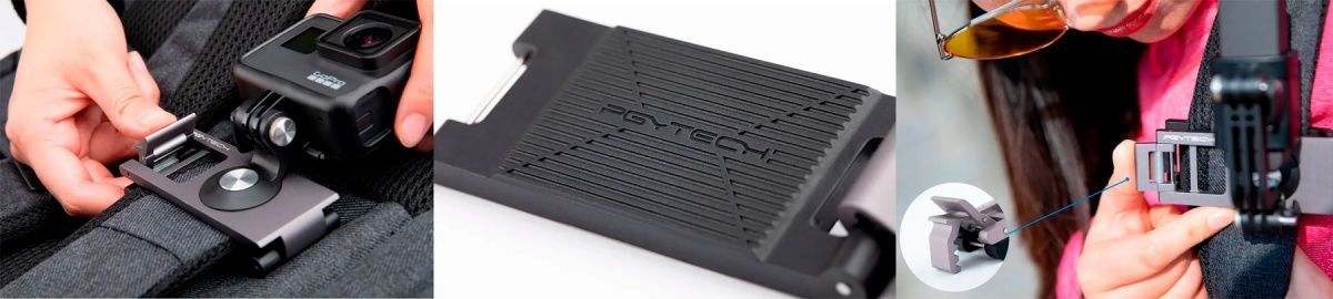 Зажим на лямку рюкзака для экшн-камер Pgytech Strap Holder (P-18C-019) [77655] 