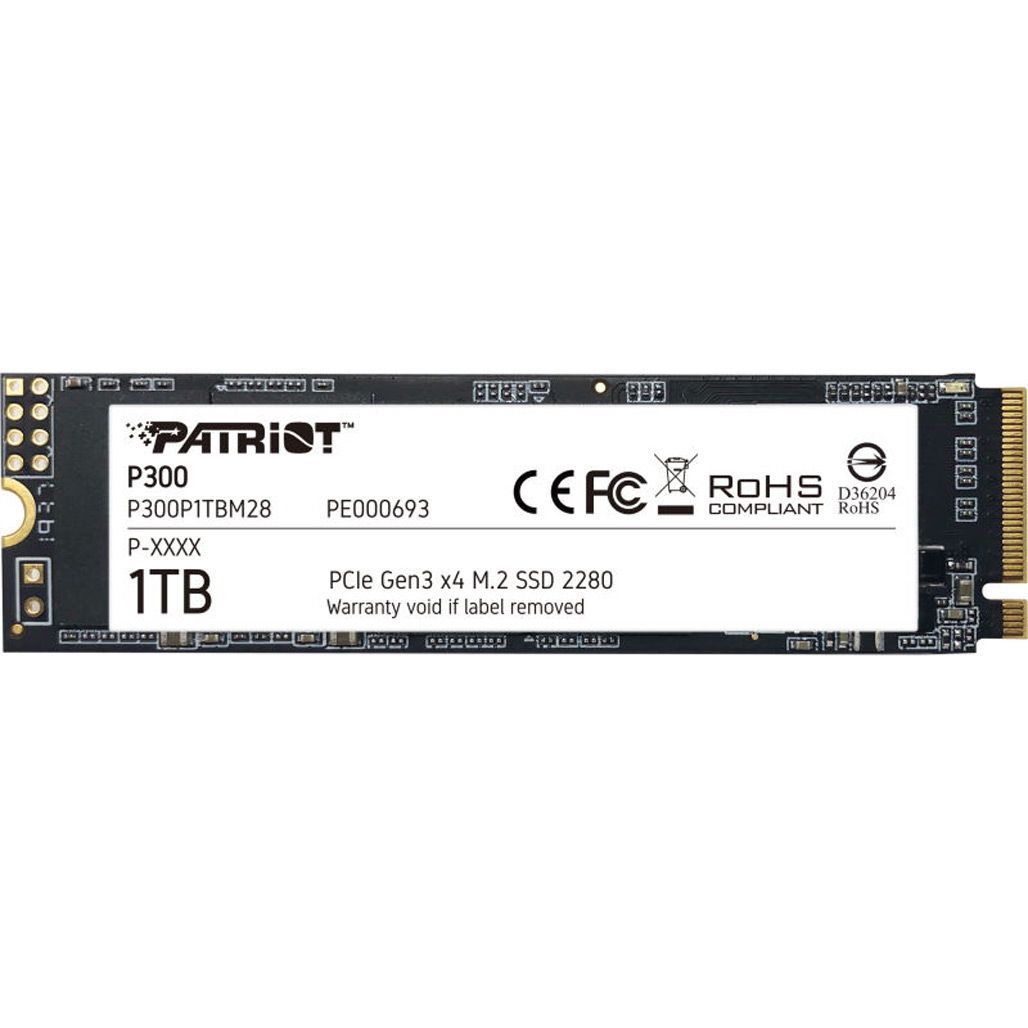 SSD накопитель Patriot P300 1TB (P300P1TBM28)