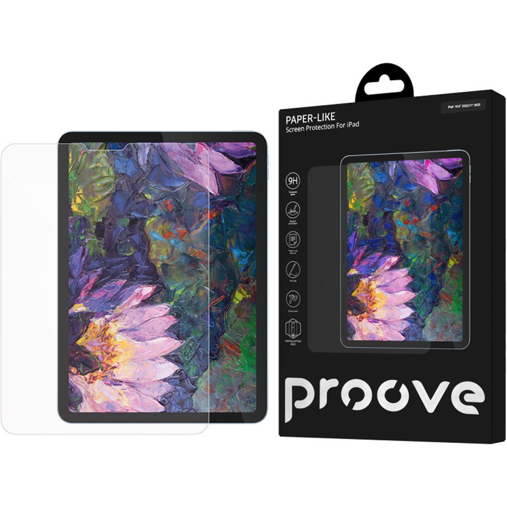 

Захисне скло Proove Paper-like Glass with Installation Box для Apple iPad 10th Gen 10.9" 2022/ iPad 11 (2025) (PGPPLIP10900)