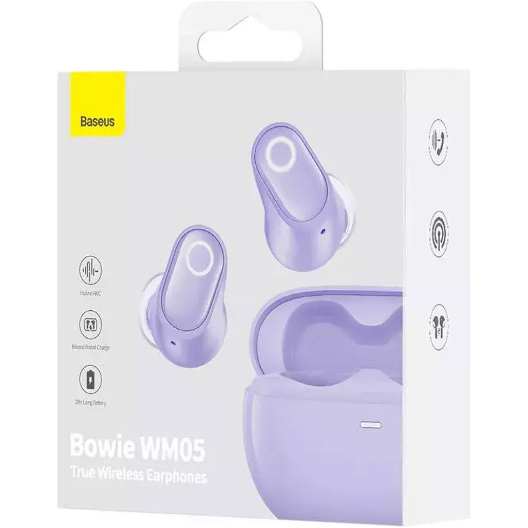 Навушники Baseus True Wireless Earphones Bowie WM05 Purple (NGTW0001-05) 