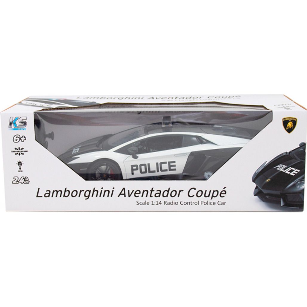 Машинка на радіокеруванні KS Drive Lamborghini Aventador Police 1:14 (114GLPCWB)