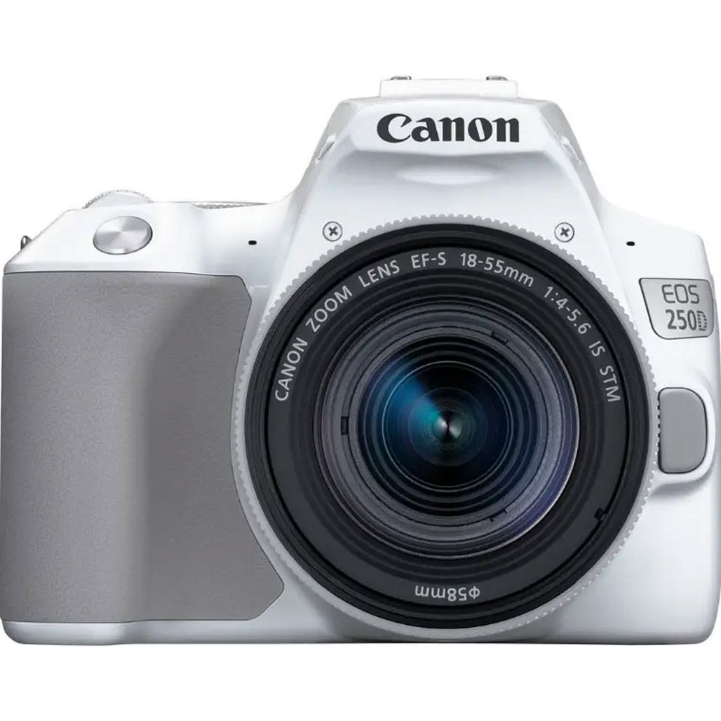 

Дзеркальний фотоапарат Canon EOS 250D Kit 18-55mm f/4-5.6 IS STM White (3458C001)