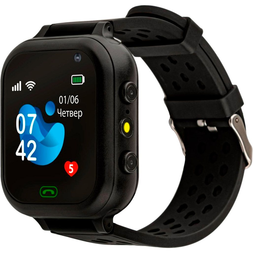 

Детские смарт-часы AmiGo GO009 Camera + LED Black