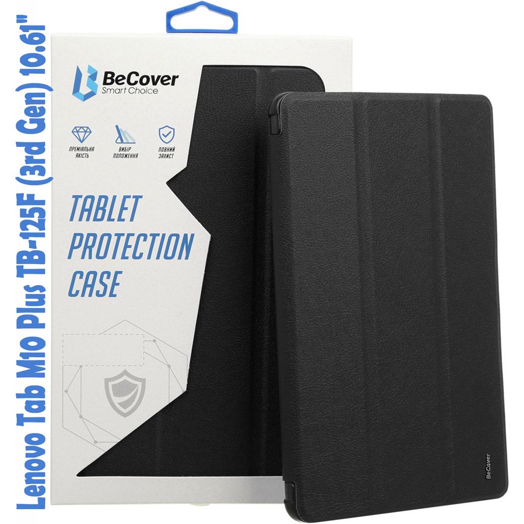 

Чохол-книжка BeCover Smart Case для Lenovo Tab M10 Plus TB-125F (3rd Gen) Black