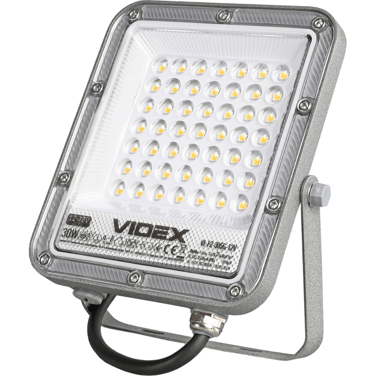 

Светодиодный прожектор Videx Premium F2 30W 5000K AC/DC12-48V (VL-F2-305G-12V)