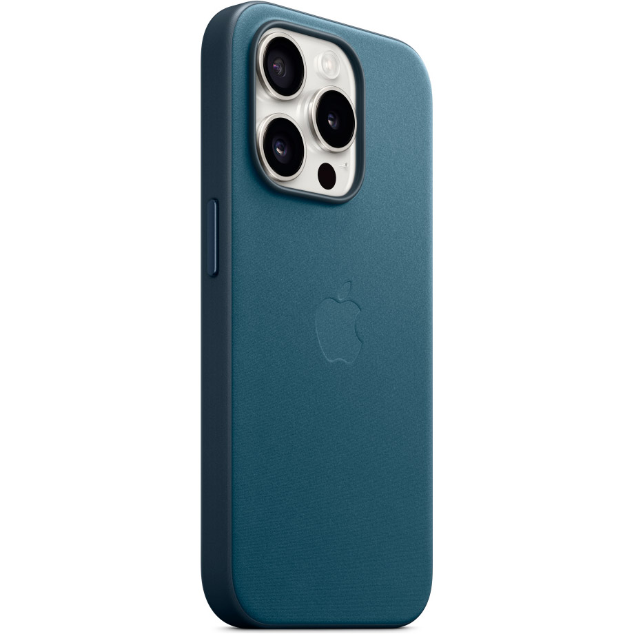 Чохол Apple FineWoven Case with MagSafe для iPhone 15 Pro Pacific Blue AAA