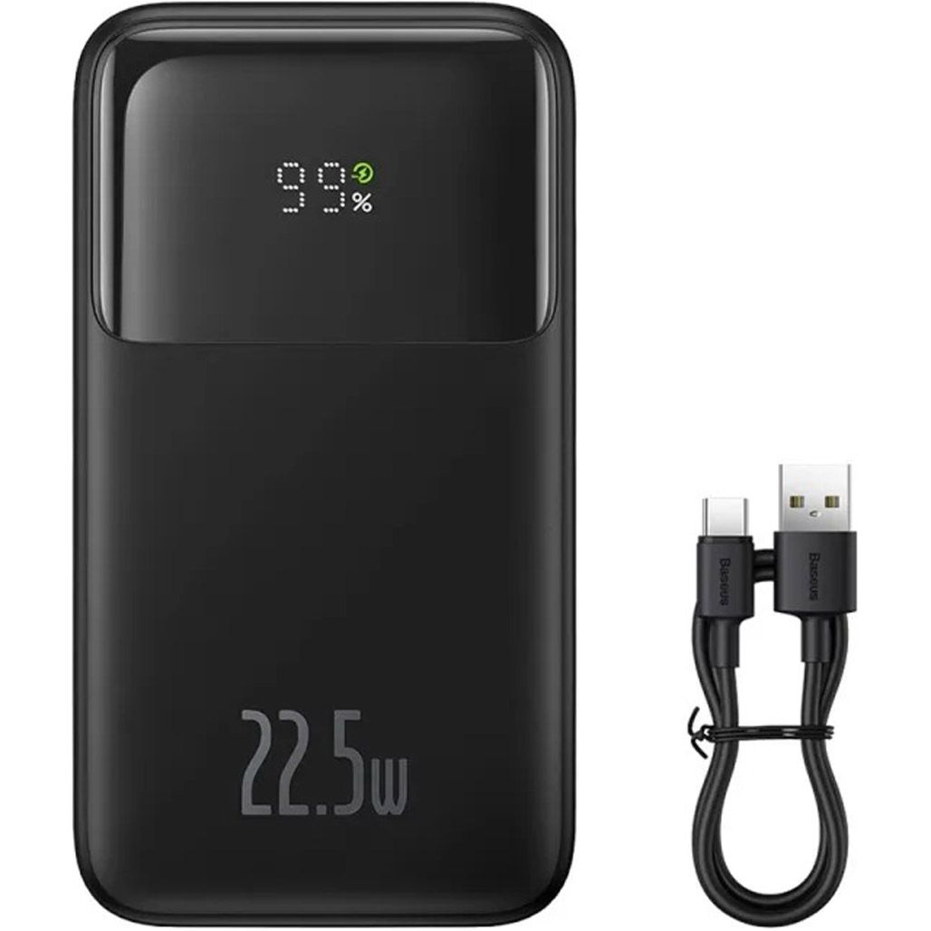 Зовнішній акумулятор Baseus Comet Digital Display 10000mAh 22.5W Black (PPMD020001)