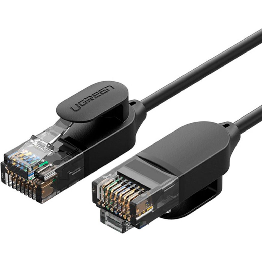 

Патч-корд Ugreen NW122 CAT 6A Pure Copper Ethernet Cable OD2.8 0.5m Black (70331)