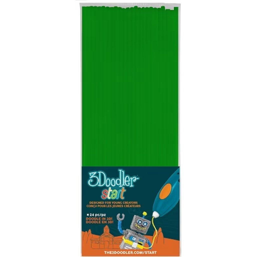 

Набор стержней для 3D ручки 3Doodler Start 24 шт Зелёный (3DS-ECO07-GREEN-24)