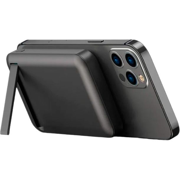 Зовнішній акумулятор WiWU Snap Cube Magnetic Wireless Charger 10000mAh Black 