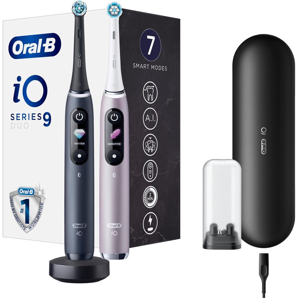 

Електрична зубна щітка Oral-B iO Series 9 Duo Black + Onyx/Rose Quartz