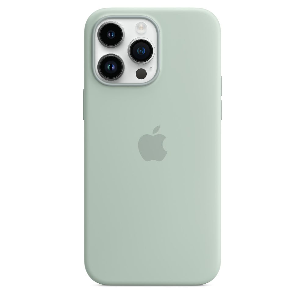 Чохол Silicone Case з MagSafe для Apple iPhone 14 Pro Max (Succulent) ААА