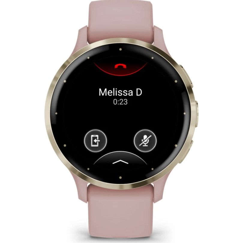 Смарт-годинник Garmin Venu 3S Soft Gold Steel Bezel with Dust Rose Case and Silicone Band (010-02785-03/53)