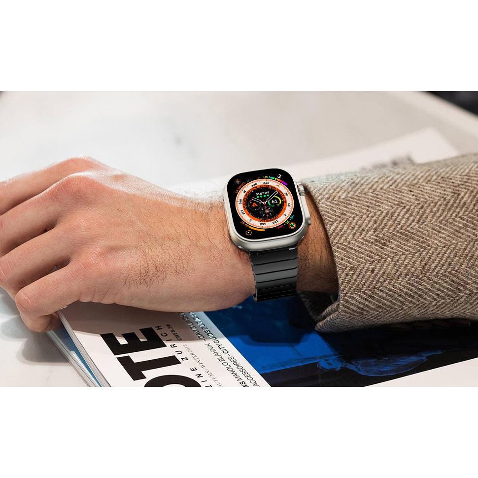 Ремінець DK Stainless Steel для Apple Watch 49/46/45/44/42mm Black