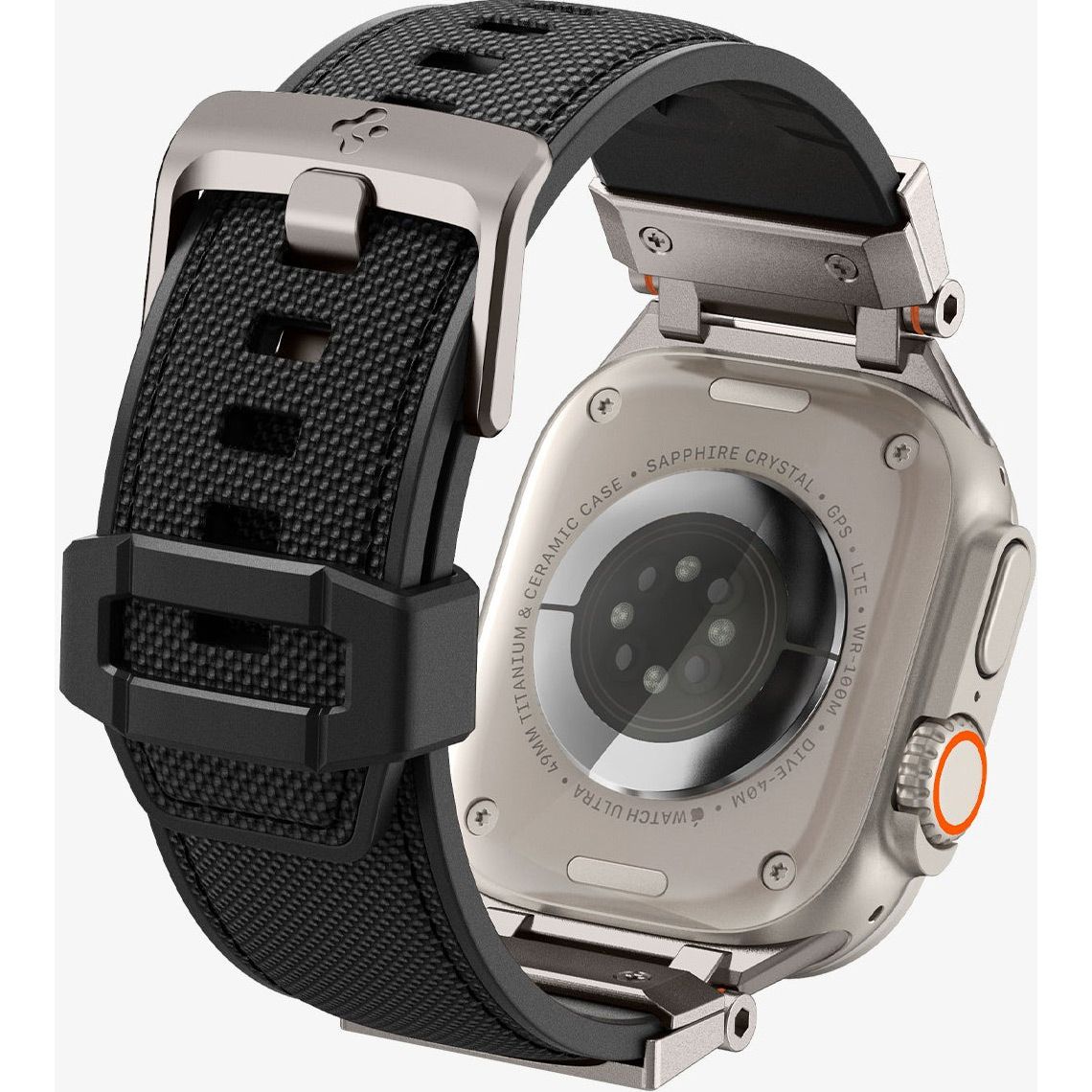 Ремінець Spigen DuraPro Armor для Apple Watch 42/44/45/49 mm Black (AMP06065)
