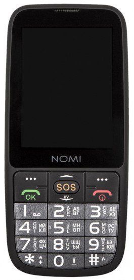

Мобильный телефон Nomi i281 (Black) [24322]
