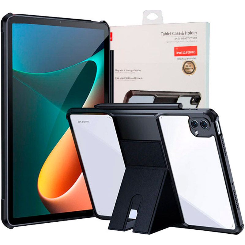 Чохол Xundd для Xiaomi Pad 6/6 Pro 11`` TPU з посиленими кутами та підставкою Black (64856)