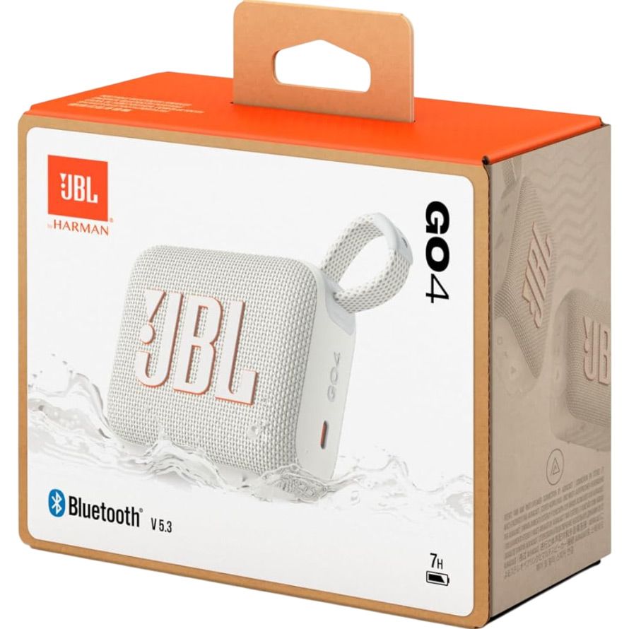 Портативна акустика JBL GO 4 White (JBLGO4WHT)
