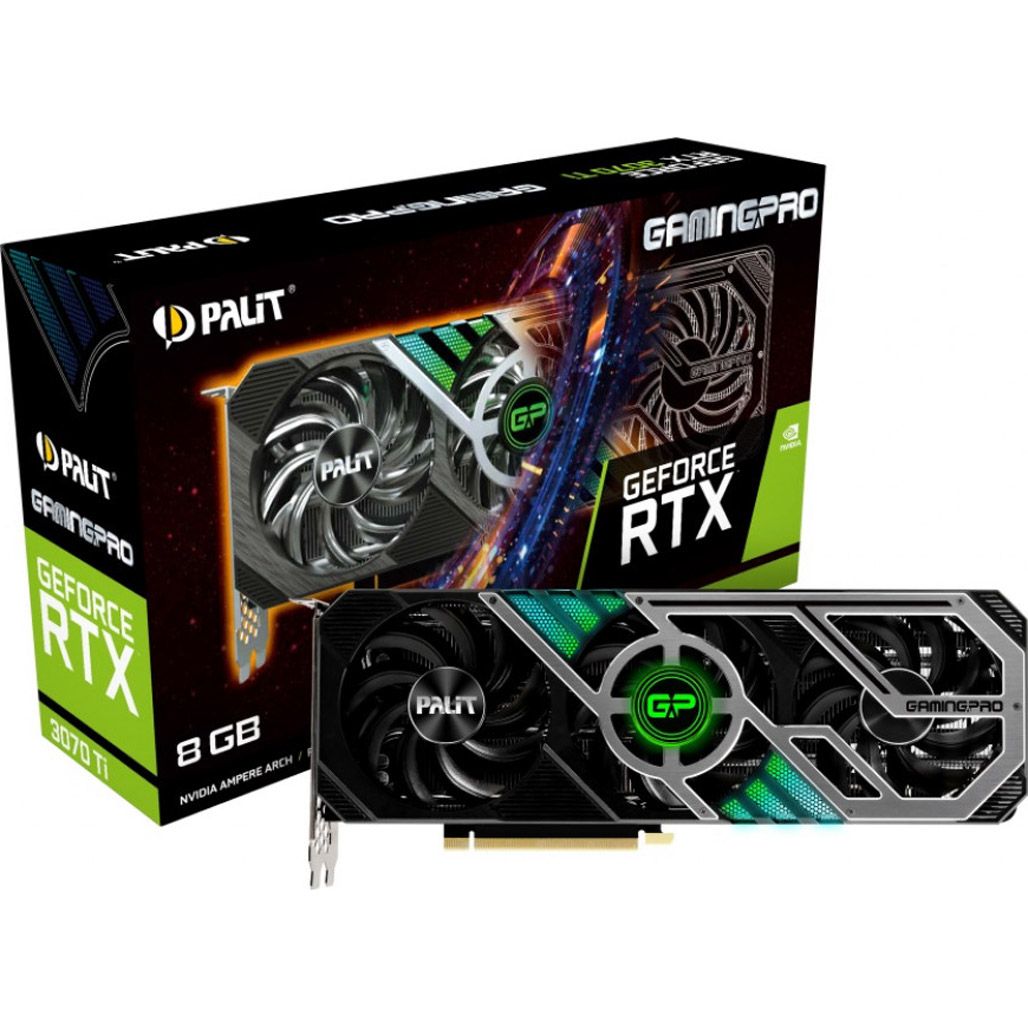 

Відеокарта Palit GeForce RTX 3070 Ti GamingPro (NED307T019P2-1046A)