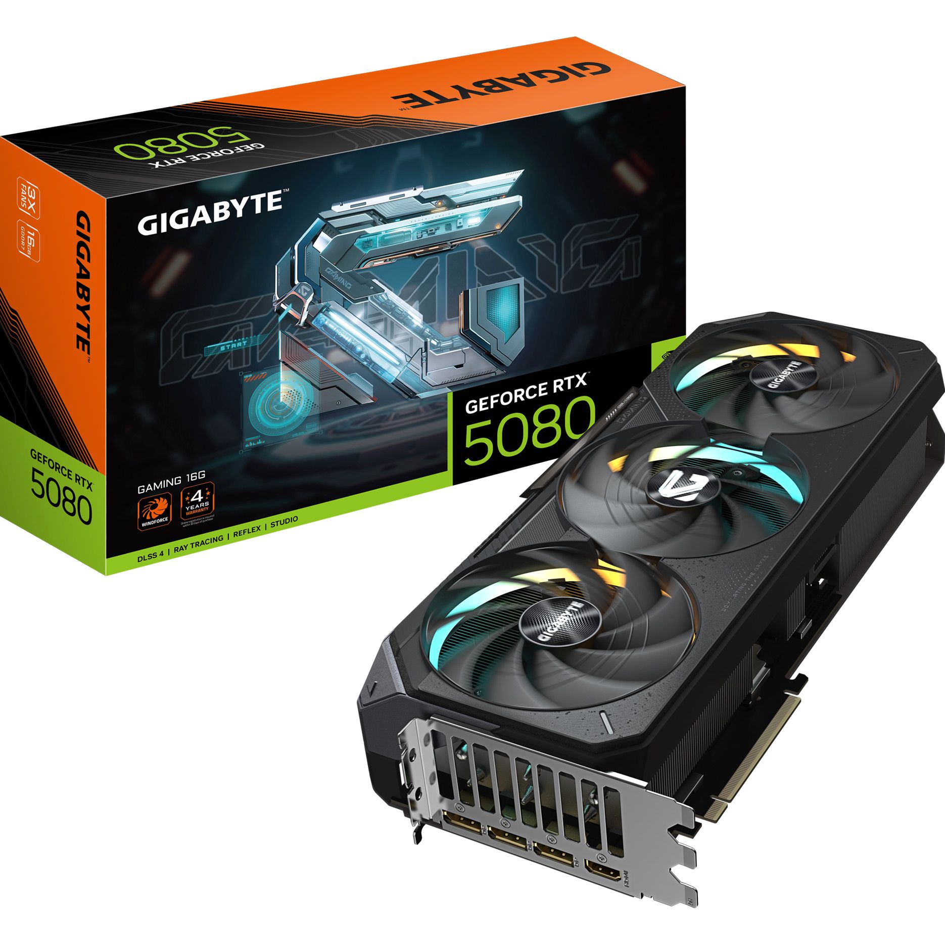 

Відеокарта Gigabyte GeForce RTX 5080 Gaming 16GB (GV-N5080GAMING-16GD) EU
