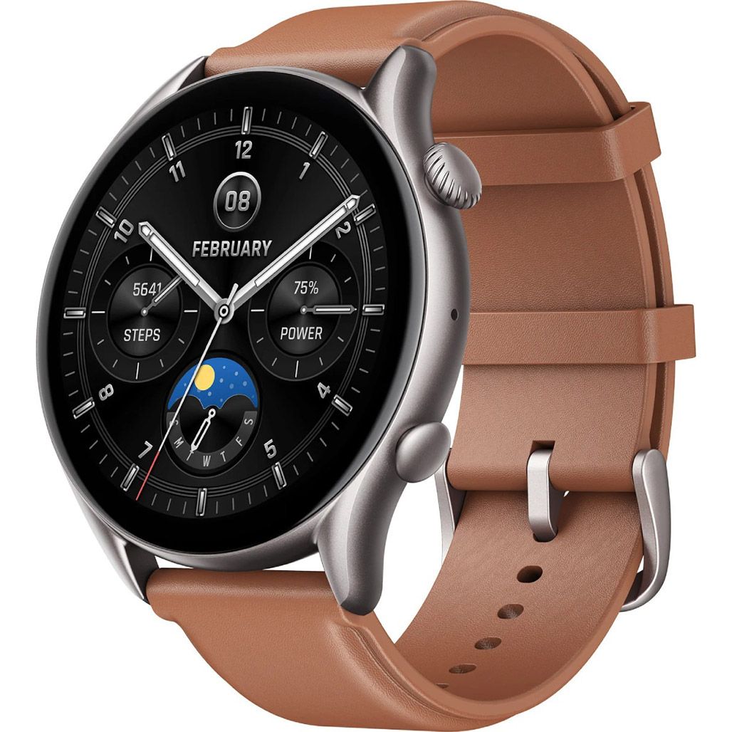 

Смарт-годинник Amazfit GTR 4 New Brown Leather