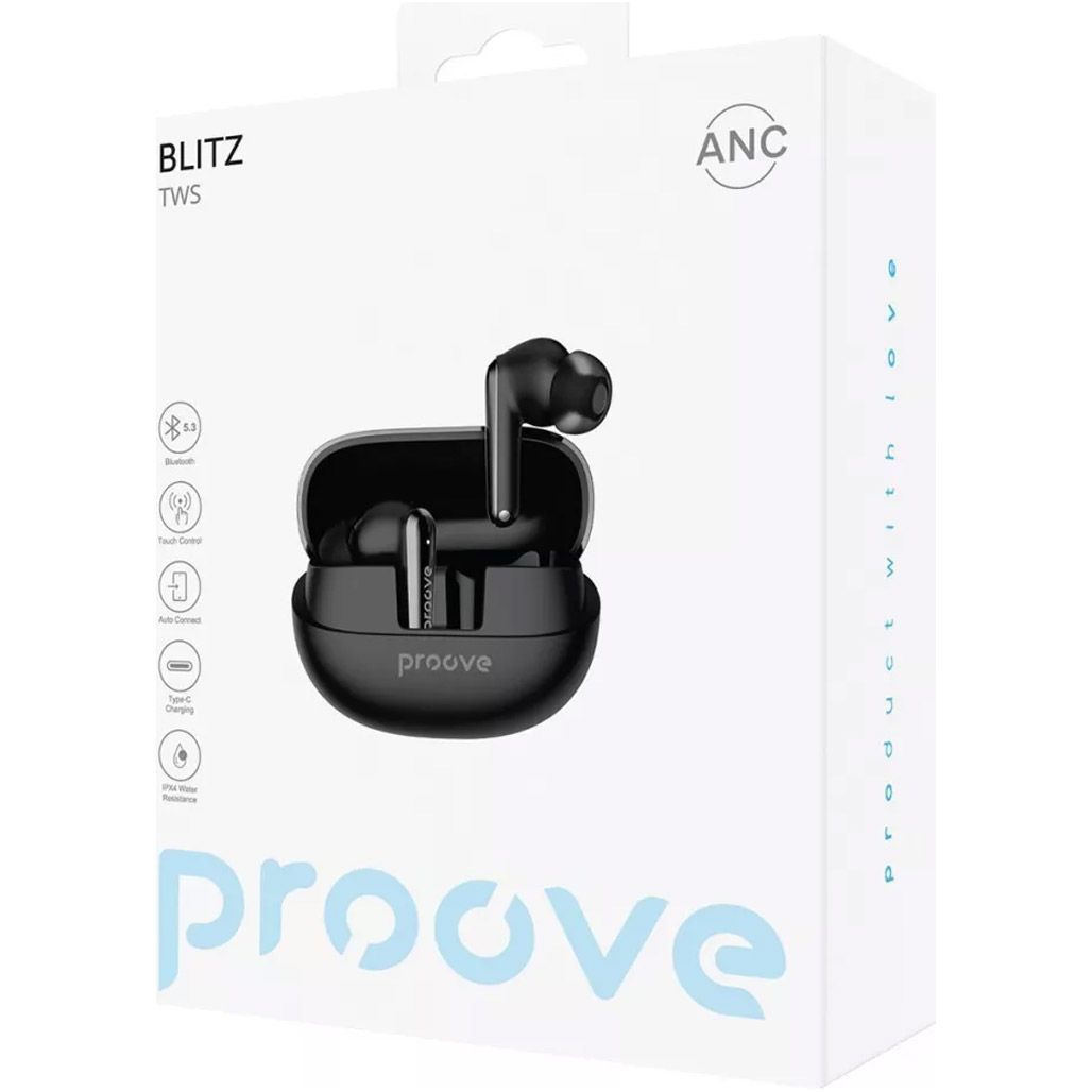 Навушники Proove Blitz TWS with ANC Black (TWBL00010001)