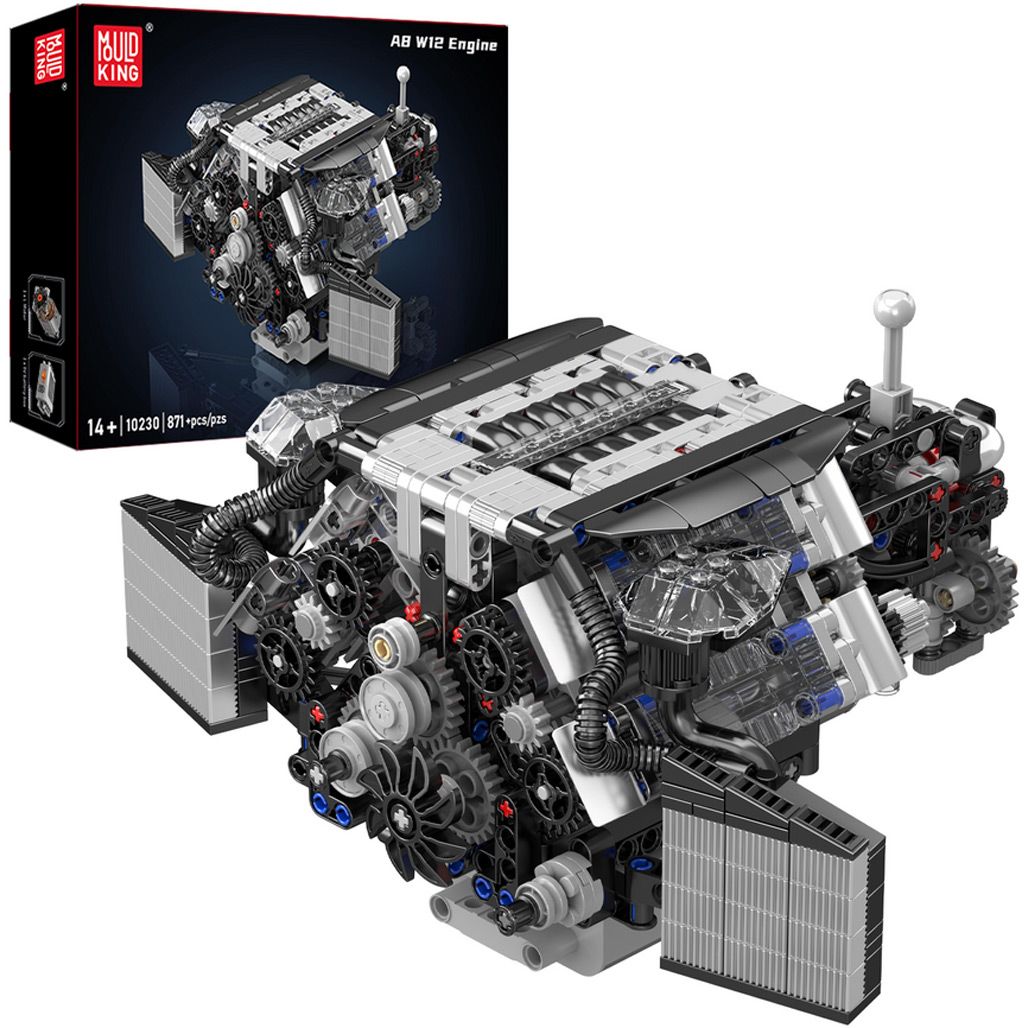 

Конструктор Mould King Mking Двигатель и коробка передач W12 Twin Turbo (10230)