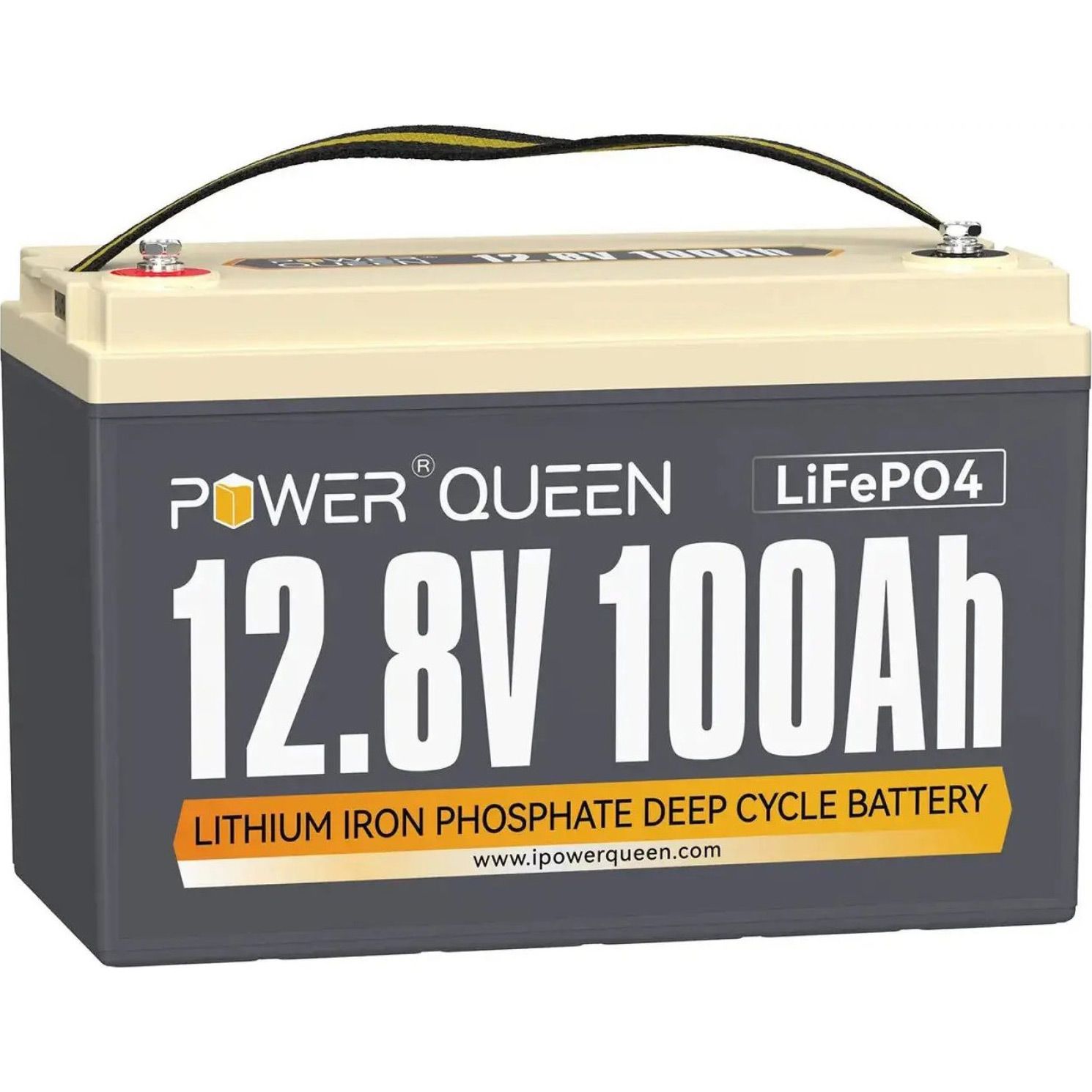 

Аккумулятор Power Queen LiFePO4 12V (12.8V/100Ah/1280Wh) (P12V100-BASIC-4-A100)