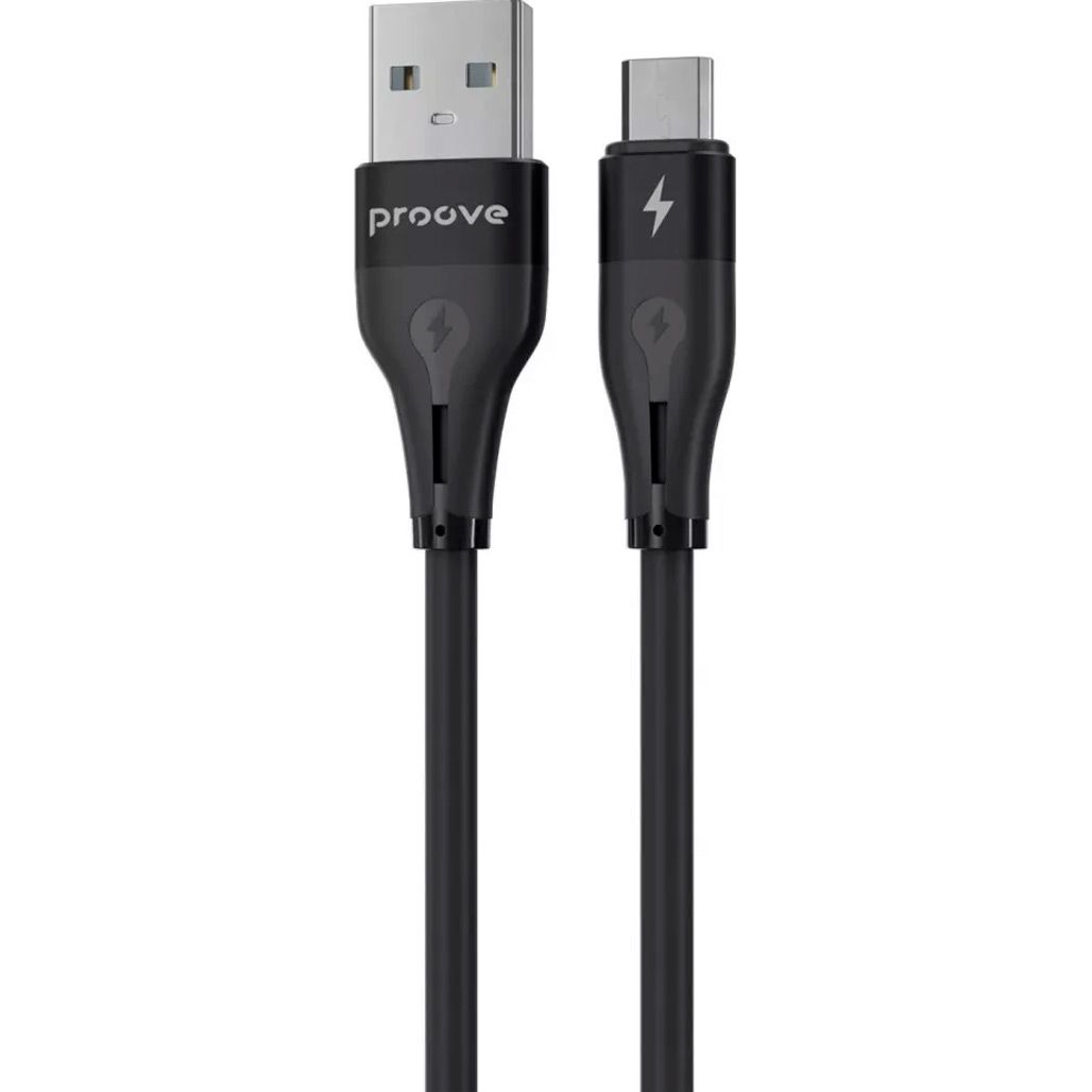 

Кабель Proove Soft Silicone USB-A to Micro-USB 2.4A 1m Black (CCSO20001301)