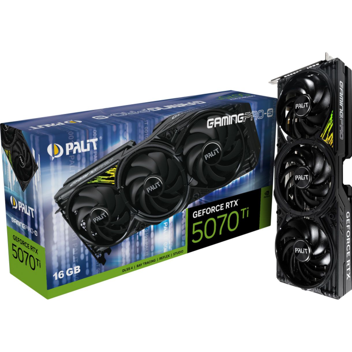 

Відеокарта Palit GeForce RTX 5070 Ti GamingPro-S (NE7507T019T2-GB2031U) UA