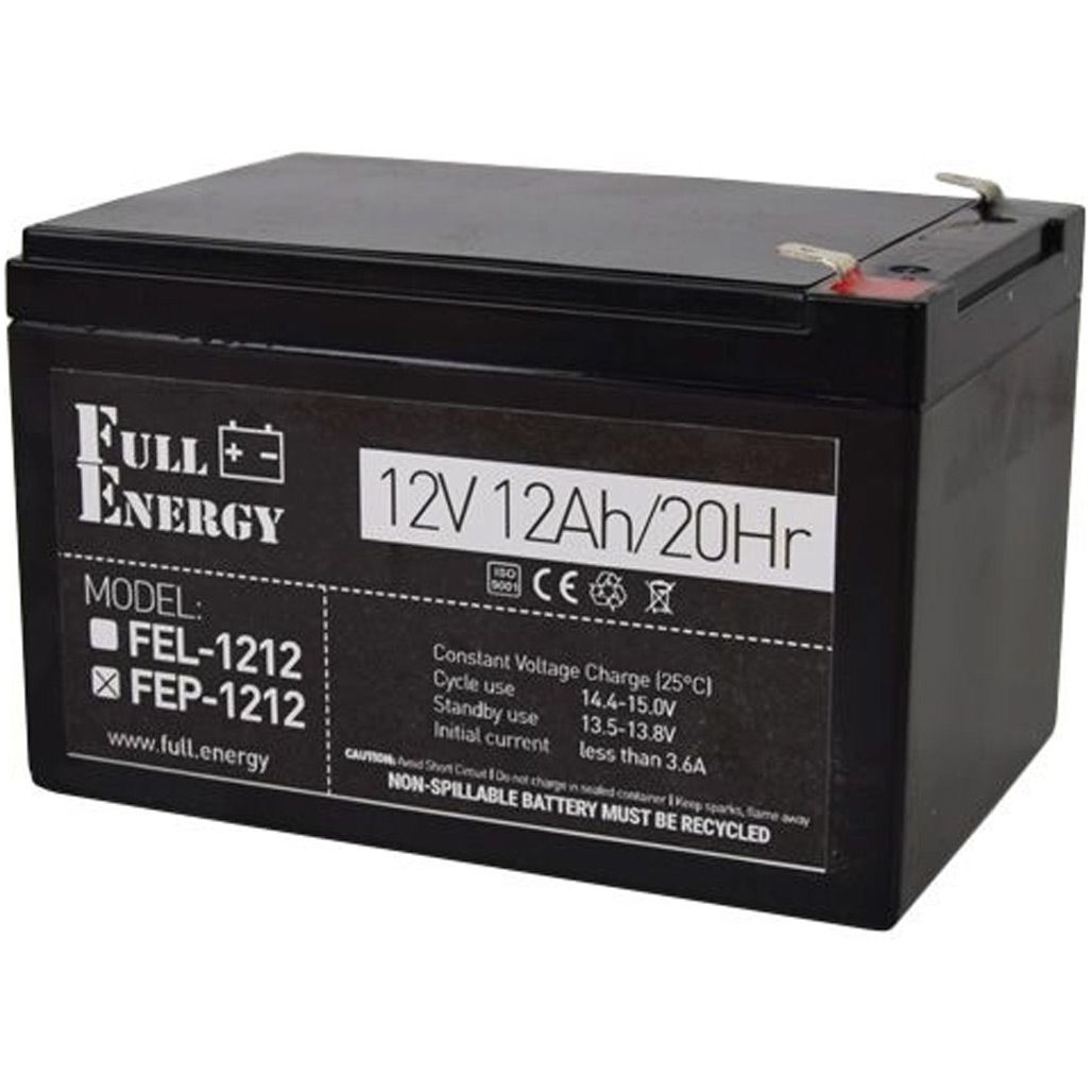 

Акумулятор Full Energy FEP-1212 AGM 12V (12V/12Ah/144Wh)