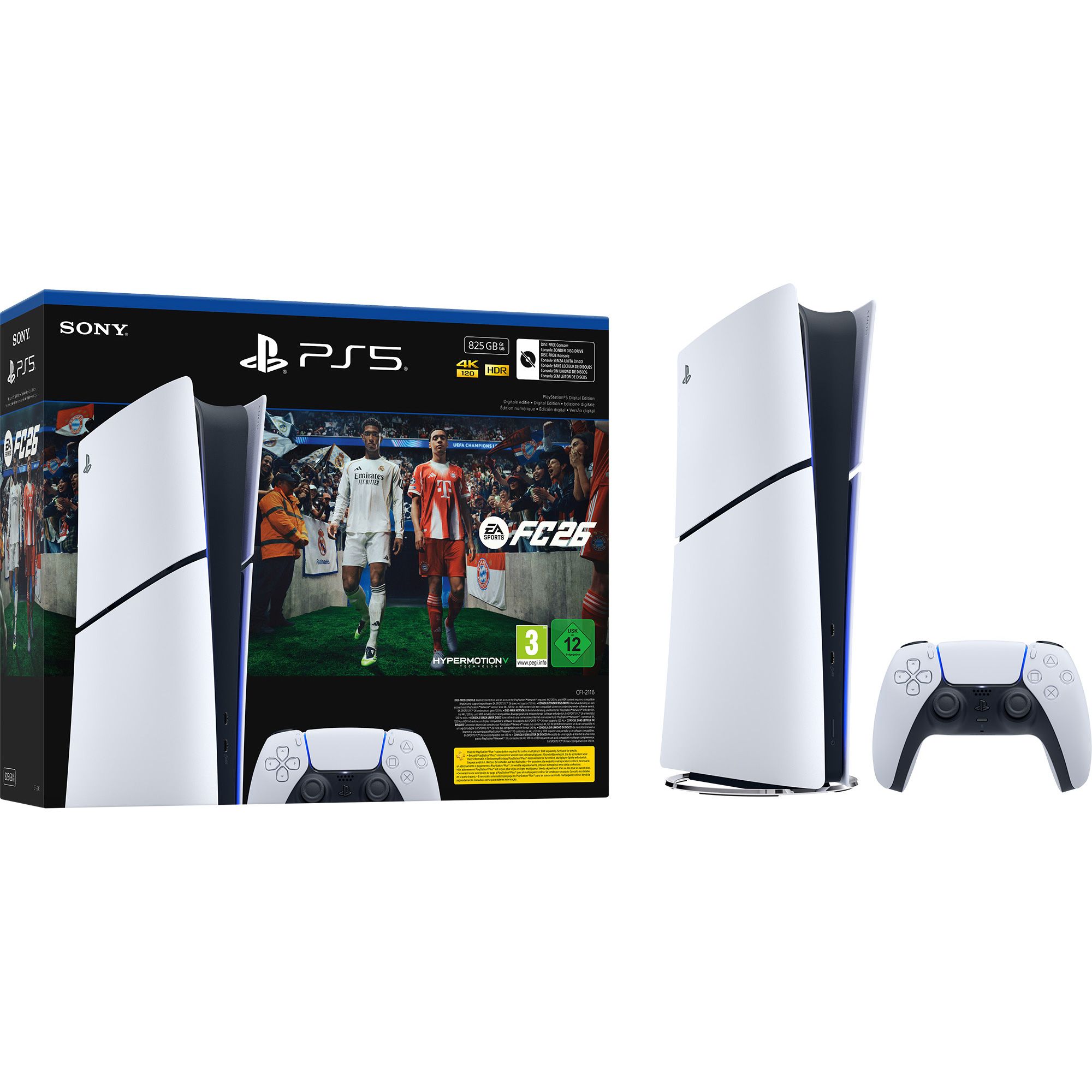

Ігрова консоль Sony PlayStation 5 Slim Digital Edition 825GB EA Sports FC 26 Bundle (1000049854)