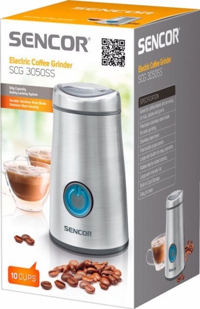 Кофемолка Sencor SCG 3050SS [64029] 