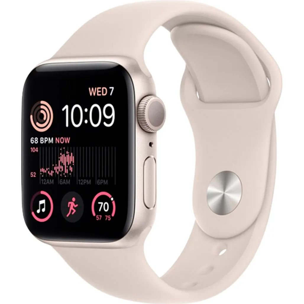

Смарт-годинник Apple Watch Series 8 41mm Starlight Aluminum Case with Starlight Sport Band S/M (MNU93)